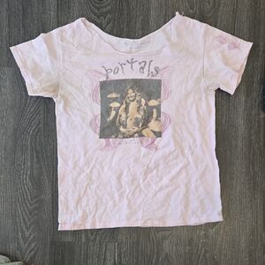 Melanie Martinez PINK PORTALS T-Shirt with Butterflies Size Medium